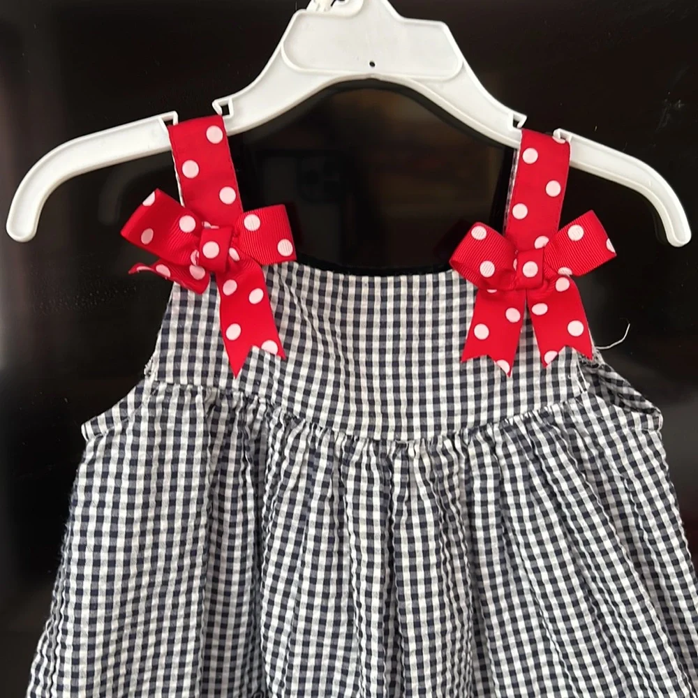 Cute dress with red bows - Picture 3 of 7